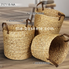 Water hyacinth storage basket