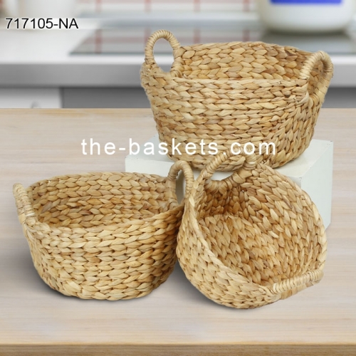 Water hyacinth storage basket