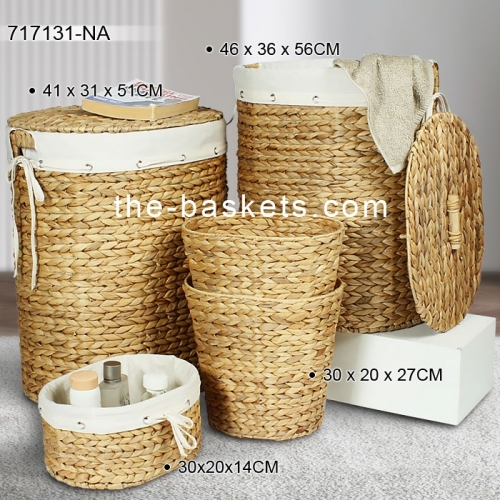 Water hyacinth storage basket