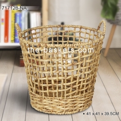 Water hyacinth storage basket