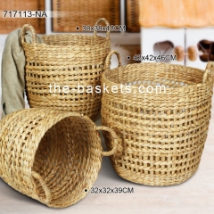 Water hyacinth storage basket