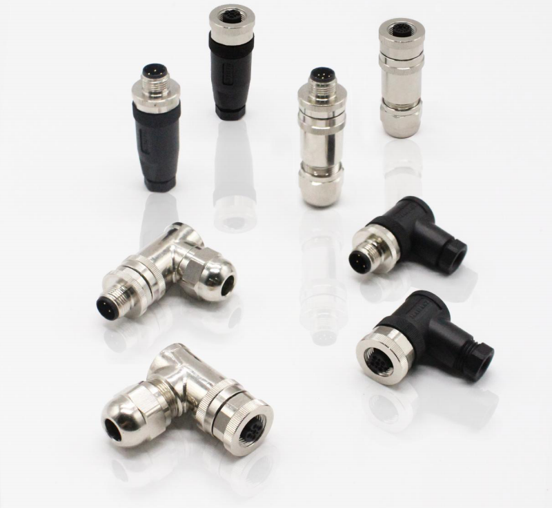 Custom M12 Electrical Cable Wire Connector,M8 / M12 connector,M12 connector