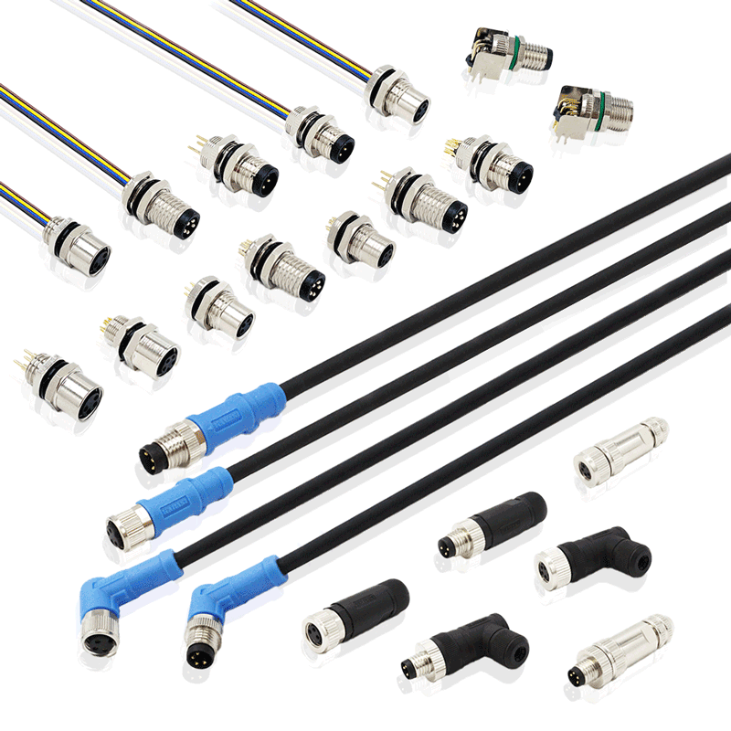 M8 field wireable connector,M8 / M12 connector,M8 connector