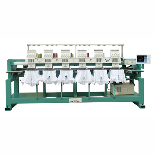 6 Heads Cap / T-shirt Embroidery Machine