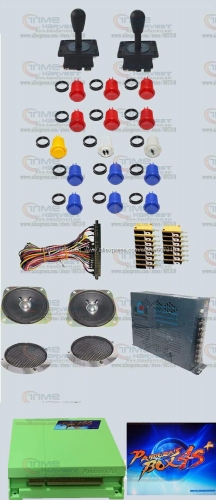 Arcade parts Bundles kit With 815 in 1 Pandora Box 4S American style Joystick &amp; buttons Microswitches Jamma Harness power supply