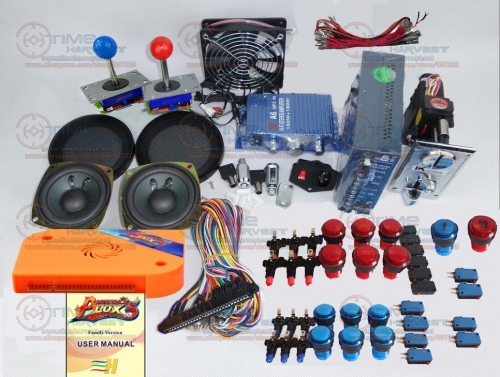 Arcade parts Bundles kit With Pandora Box 5 upgrade version VGA &amp; HDMI output Joystick LED Buttons for Arcade Cabinet Machine