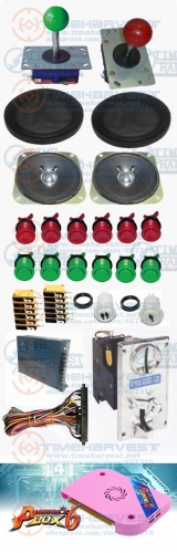 1set Arcade parts Bundles kit With 400 in1PCB,16A Power Supply,Joystick,button,coin acceptor ,Harness,Speaker for Arcade Machine