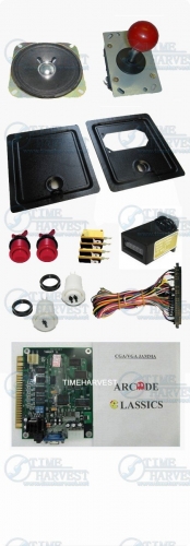 DIY Arcade accessories Bundles kits With Joystick Pushbutton Microswitch Coin door Jamma harness for Arcade Machine/Game cabinet