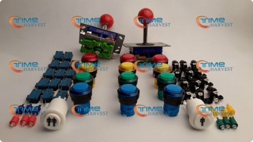 Arcade parts Bundle kits control panel package with illuminate button,LED,player start buttons, joystick,microswitch for cabinet