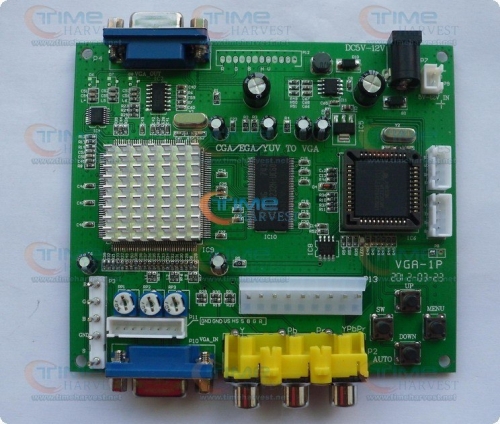 New arrival CGA TO VGA converter/CGA/EGA/YUV to VGA PCB/one VGA output-game accessory for arcade game machine/LCD game machine