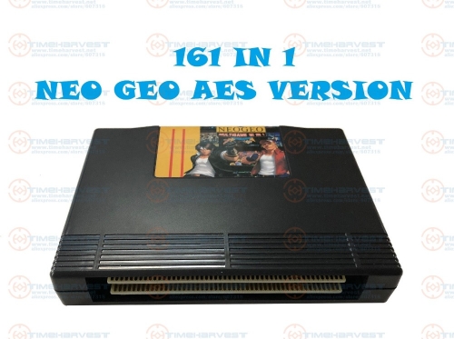 New Arrival Arcade Cassette 161 in 1 NEO GEO AES multi games Cartridge NeoGeo 161 in 1 AES version for Family AES Game Console