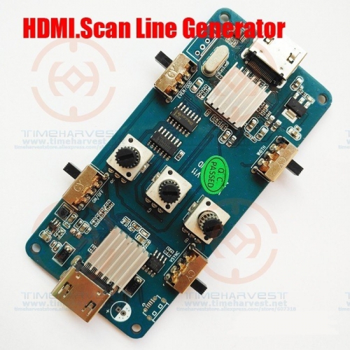 HDMI Video Output Image Scan Line Generator Perfect recall of CRT.15KHZ video image display effect for LCD arcade game machine