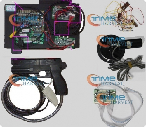Time crisis 3 LCD monitor Shooting Game Kit work wiht LCD TV for Shooting Game LCD monitor Simulator Machine/amusement machine