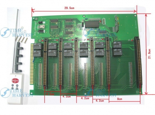 2 pcs of 6-in-1 Jamma extension converter PCB/1 jamma to 6 jamma converting board for arcade machine/coin operator game cabinet