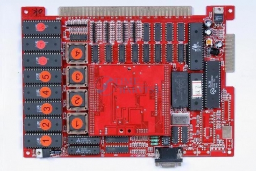 1set GARAGE slot game board with jamma harness/Red board VGA game PCB 1 in 1 casino game PCB for LCD slot arcade game machine