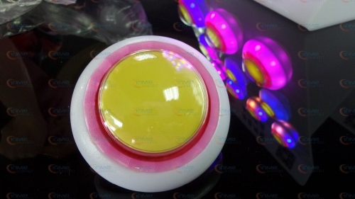 Multicolour LED Illuminated push button/ Illuminated edge automatic color change button with microswitch for Arcade game cabinet
