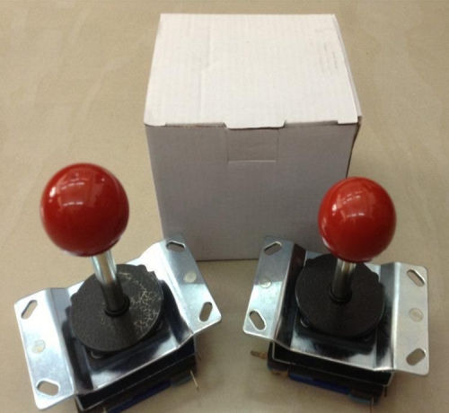 Free shipping 2pcs Joystick Long shaft 8 way joystick with Microswitch game cabinet parts for coin operated arcade game machine