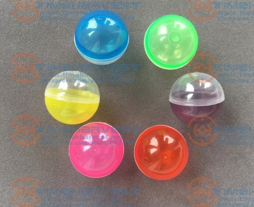 100 pcs/ bag The capsules ball 32mm capsules cover multicolor round sase empty plastic ball for Toy Vending Vending Machine