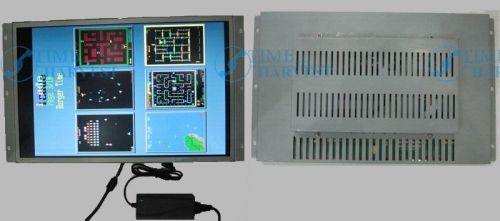 19 inch (16:9) Open Frame LCD With Holder with VGA &amp; DVI input port For Game Machine Cabinet/Cocktail Machine/slot  game machine