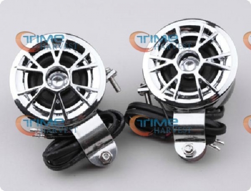 Good Quality A Pair Speaker for motorcycle waterproof speaker 15W loudspeaker 12V silvering trumpet twins silver little trumpet