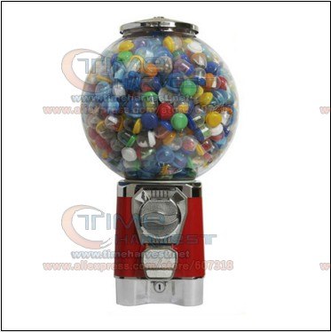 Good Quality Coin Operated Tabletop Gumball Vending Machine Desktop Capsule Vending Cabinet Toy Penny-in-the-slot Coin Vendor