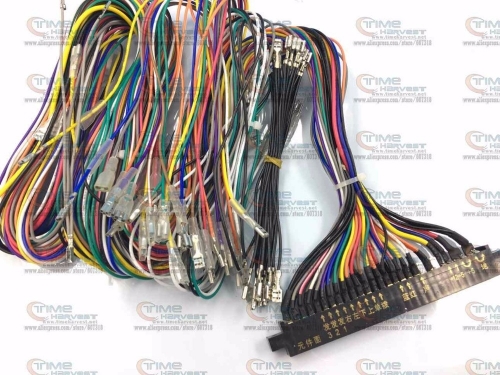 Freed shipping Jamma Harness with -5V &amp; full welding wires Standard JAMMA wiring with full connection wires Arcade game machine