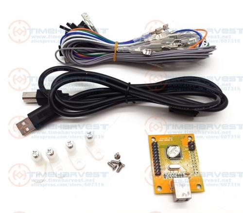 New 1 player USB Encoder to Arcade Joystick &amp; button USB controller for PC / P 3 MAME Multicade Keyboard Encoder with Wires