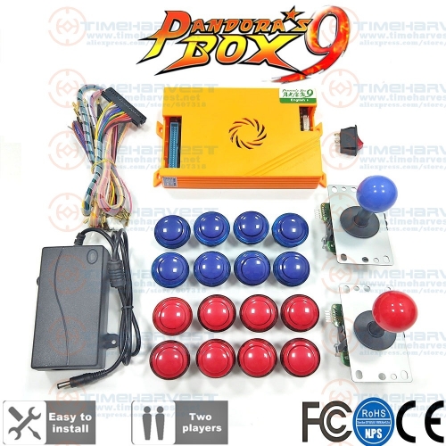 Original Pan dora Box 9 1500 Games Set DIY Arcade Kit Push Button Joystick For Arcade Machine Bundle Home Cabinet with manual