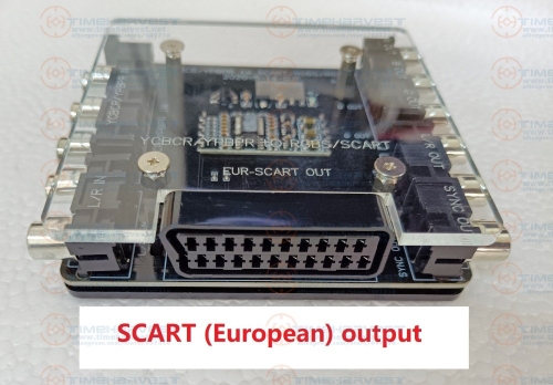 YUV to RGBS / SCART EUR PCB YUV convert to RGBS or SCART ( European ) Video Converter YCRCB / YPBPR to SCART / RGBS / RGsB VBOX