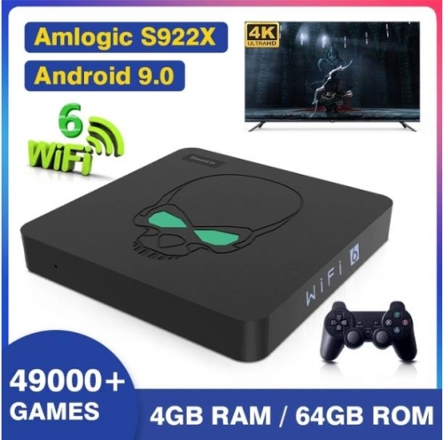 Retro Video Game Consoles Beelink Super Console X King For SS/PS1/PSP/DC/N64/MAME 49000+ Games S922X WiFi 6 Android TV Game BOX