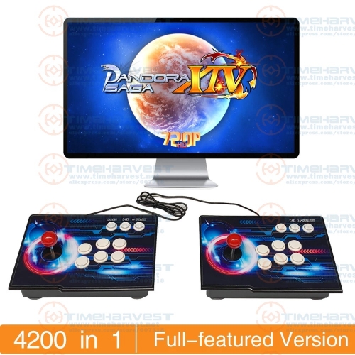 4200 in 1 Pan-dora Saga 14 Save Function Multiplayer Joysticks Separate Style 3D Arcade Pan-dora Box Game Console Cabinet 4 Player