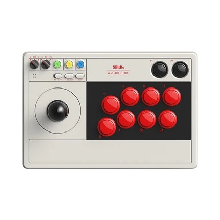 8Bitdo Arcade Stick Joystick Dynamic Button Ultimate Software Turbo Blue-tooth & 2.4G and Wired Connectivity for Switch & Windows