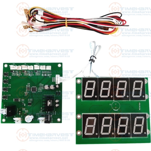 Coin Changer Control Board with wires, Banknote exchange to Coin timer PCB Token Main control board for washing machine device