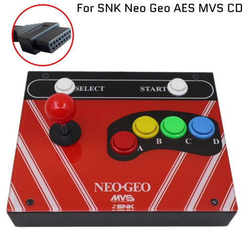RAC-J600S-NEO 6 Buttons 15Pin Arcade Joystick Controller Artwork Panel For SNK Neo Geo AES MVS CD or For Original NES or SNES