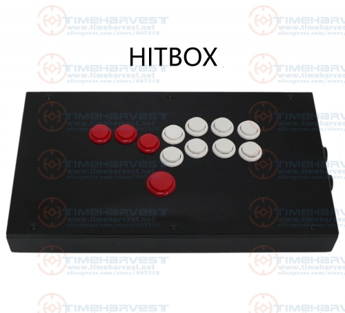 All Buttons Hitbox Style Arcade Game Console Arcade Joystick Games Fight Stick Sanwa OBSF-24 Button Game Controller For PC / PS4