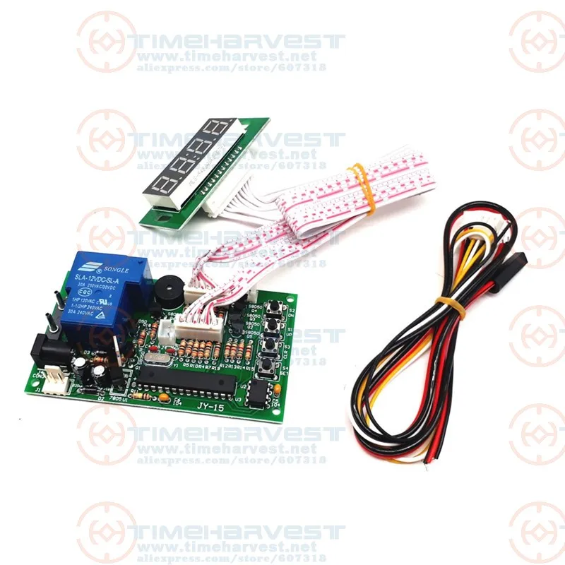 Coin operated Timer control board 1 devices Power Supply timer controller for with all wires for car washing machine