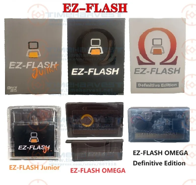 EZ-FLASH OMEGA / Junior / OMEGA Definitive Edition Card Superior EZ Flash Game Cartridge For GB / GBC / GBA Game Copy and Play