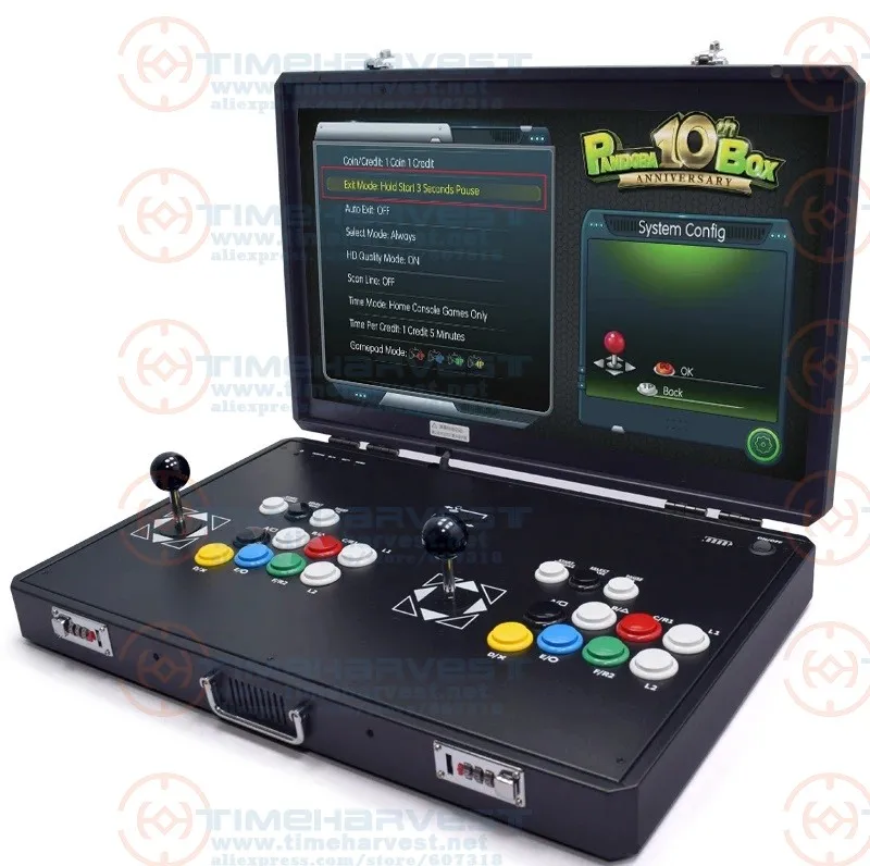 24 inch LCD Pandora Box 10th Anniversary 5142 IN 1 New Arcade Machine Double Joystick 8 Buttons 2 Players Retro Arcade Console