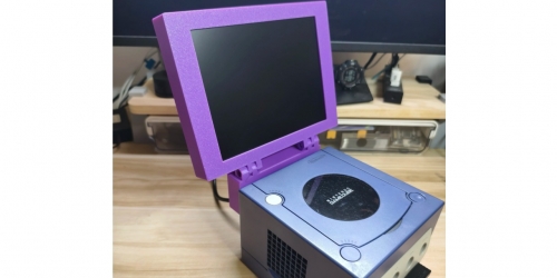 8 Inches LCD monitor Gamecube 3D Print Retro Arcade Game Console Portable Display Mini Monitor With Stereo For Gamecube NGC NTSC
