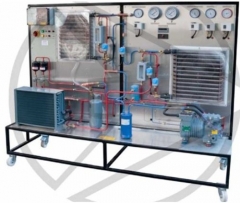 Simulador de treinamento para falha de sistemas de refrigeração equipamento de treinamento de ar condicionado educacional