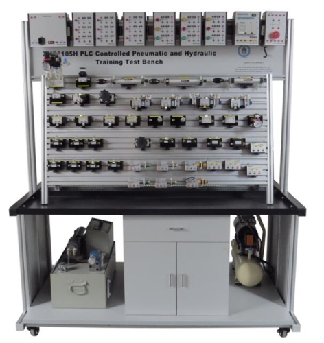 Équipement électro-hydraulique et électro-pneumatique hybride équipement pédagogique équipement de formation en mécatronique