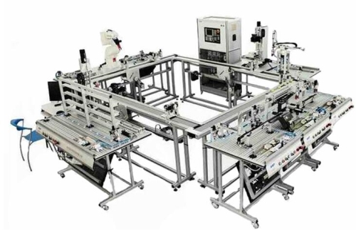 Système de fabrication Flexible 11 stations équipement de laboratoire équipement de formation en mécatronique