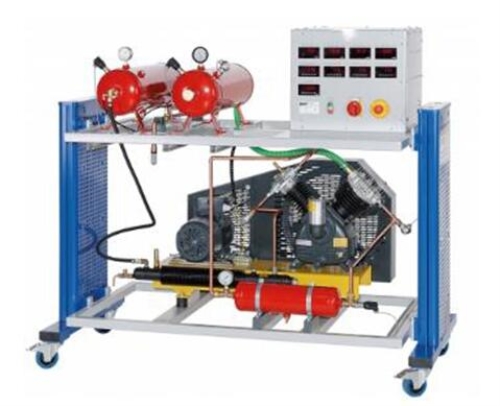 Equipamento de ensino de compressor de pistão de dois estágios equipamento de laboratório de hidrodinâmica