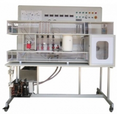 Simulador experimental do equipamento de ensino do condicionamento de ar, da temperatura e da humidificação constante Equipamento do instrutor do condensador