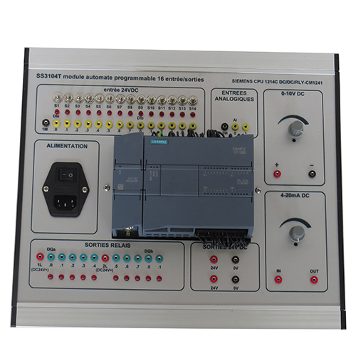 Equipamento de treinamento elétrico saídas compactas do plc 16 entradas