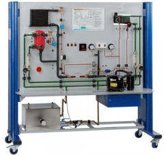 Trocadores de calor no equipamento educacional do circuito de refrigeração Compressor Equipment Trainer