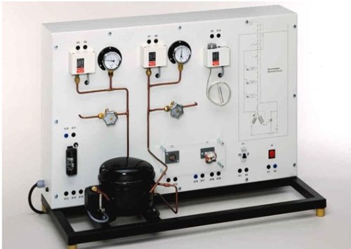 Conexão elétrica do equipamento de ensino do compressor da refrigeração Equipamento do condicionador de ar do equipamento