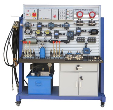 Niveau de base: Hydraulique mobile-Équipement de laboratoire hydraulique hydraulique de travail Équipement de formateur de mécatronique