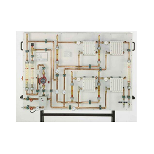 Painel de treinamento para circuito de aquecimento doméstico, Equipamento de treinamento vocacional, Equipamento de treinamento térmico