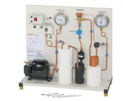 Simple Compression Refrigeration Circuit didactic equipment Compressor Trainer Equipment